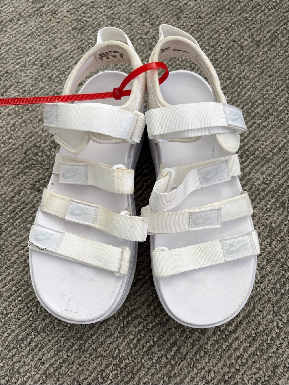Nike White Multi-Strap Sandals